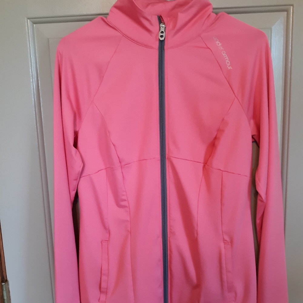 Under Armour ladies watermelon pink jacket